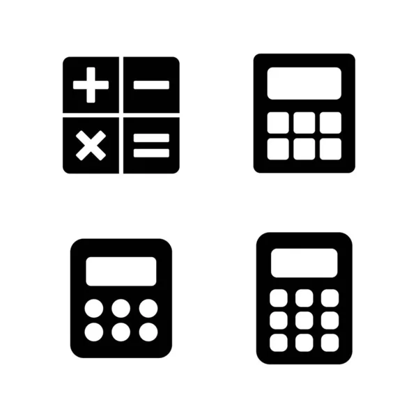 Vektor Ikony Kalkulačky Značka Symbol Účetní Kalkulačky — Stockový vektor
