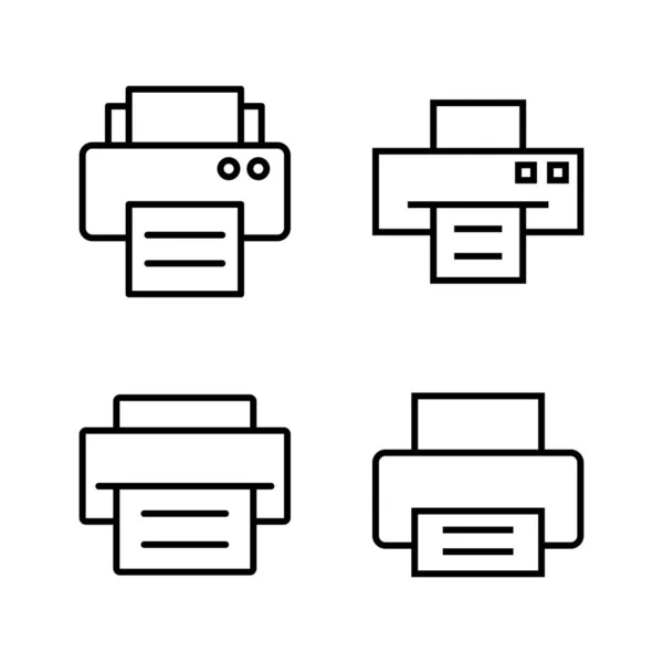 Icon Vektor Drucken Zeichen Und Symbol Für Drucker — Stockvektor