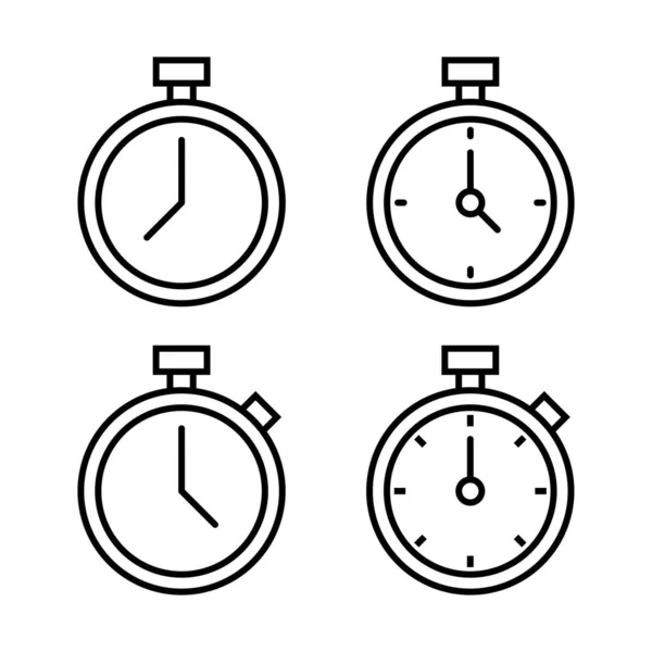 Vecteur Icône Chronomètre Signe Symbole Minuterie Icône Compte Rebours Période — Image vectorielle