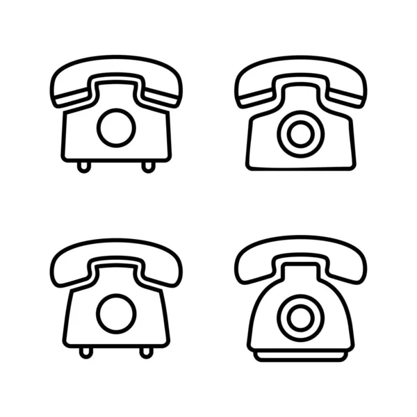 电话图标向量 电话标志和符号 — 图库矢量图片