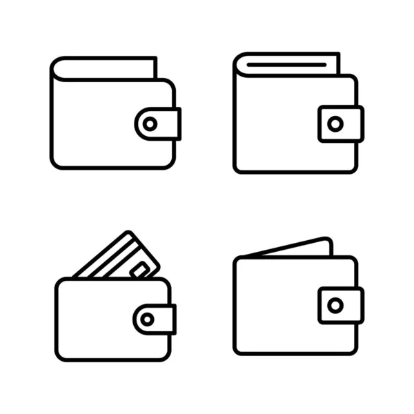 Wallet Icon Vektor Portemonnaie Zeichen Und Symbol — Stockvektor