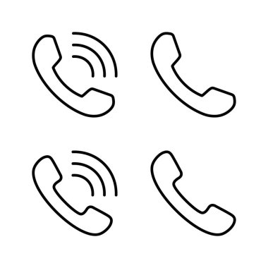 Simge vektörünü ara. Telefon işareti ve sembol. Telefon ikonu. Bizimle irtibata geç 