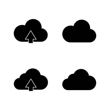Bulut simgesi vektörü. bulut işareti ve sembol
