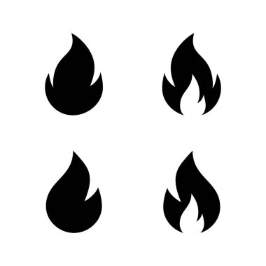 Simge vektörünü ateşle. ateş işareti ve sembol