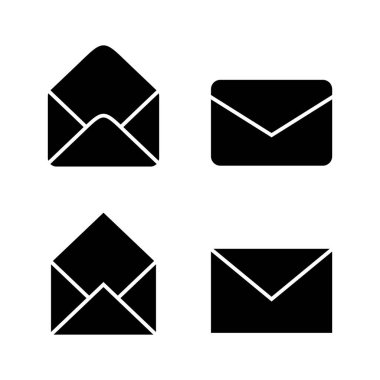 Posta simgesi vektörü. e-posta işareti ve sembol. E- posta simgesi. Zarf simgesi