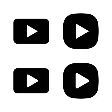 Simge vektörünü oynat. Düğme işareti ve sembolü çal