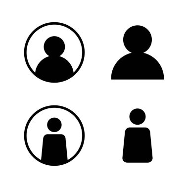 Kullanıcı simgesi vektörü. İmza ve sembol. insanlar simgesi. 