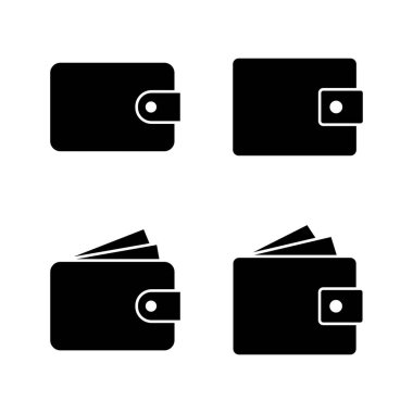 Cüzdan simgesi vektörü. cüzdan işareti ve sembol