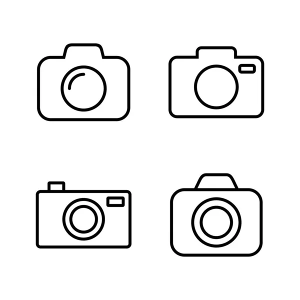 Icône Caméra Vecteur Signe Symbole Appareil Photo Icône Photographie — Image vectorielle