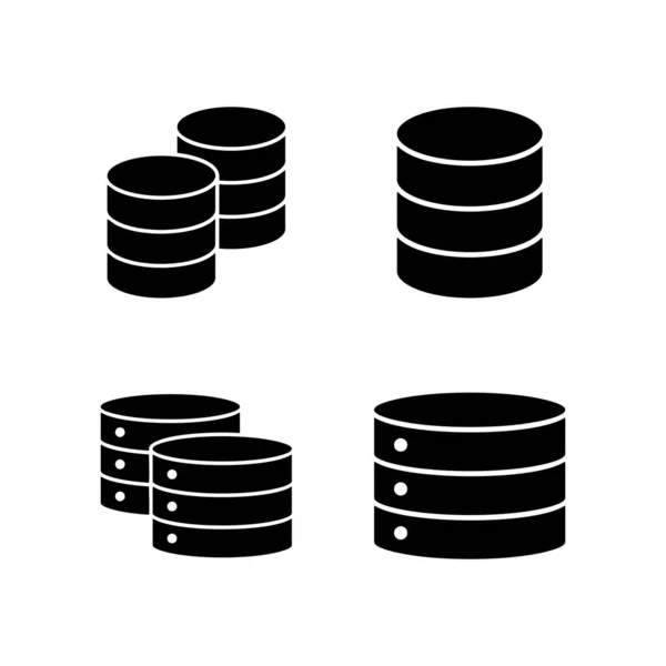 Vektor Ikony Databáze Značka Symbol Databáze — Stockový vektor