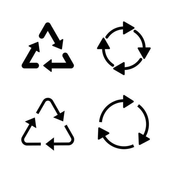 Icon Vektor Recyceln Recycling Zeichen Und Symbol — Stockvektor