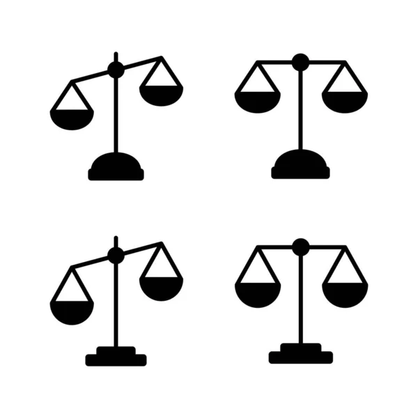 Zvětšuje Vektor Ikon Ikona Měřítka Práva Značka Symbol Spravedlnosti — Stockový vektor