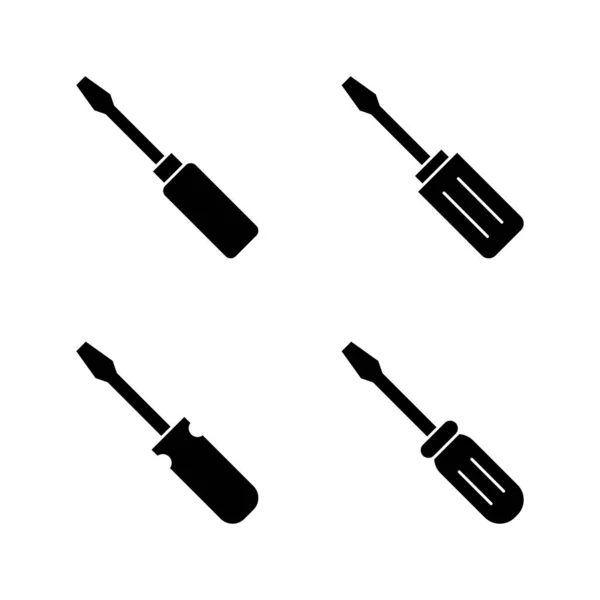 Tanda Dan Simbol Ikon Vector Tools Obeng - Stok Vektor