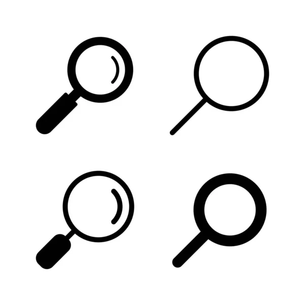 Αναζήτηση Διάνυσμα Εικονίδιο Αναζήτηση Μεγεθυντικό Φακό Σημάδι Και Σύμβολο — Διανυσματικό Αρχείο