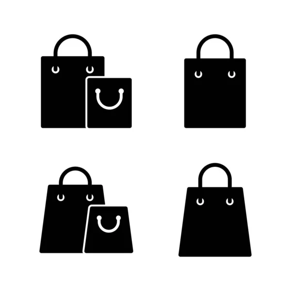 Bevásárlótáska Ikon Vektor Bevásárló Tábla Szimbólum — Stock Vector