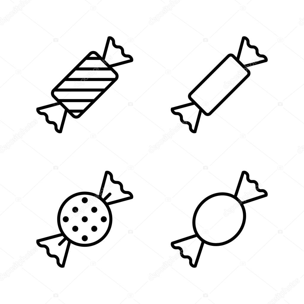 Candy icon vector. candy sign and symbol.