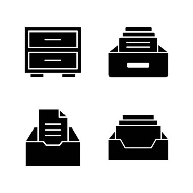 Dizin simgesi vektörünü arşivle. Belge vektör simgesi. Depolama simgesini arşivle.