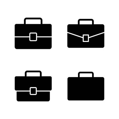 Evrak çantası ikon vektörü. Bavul işareti ve sembol. bagaj sembolü.
