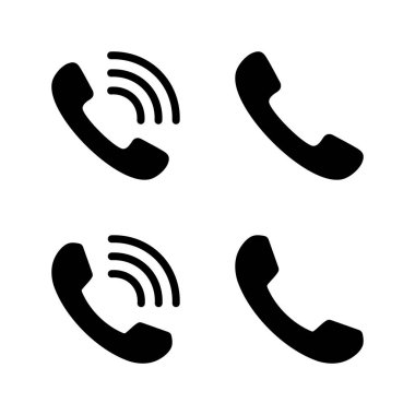 Simge vektörünü ara. Telefon işareti ve sembol. Telefon ikonu. Bizimle irtibata geç 