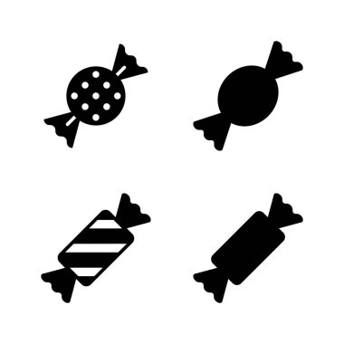 Şeker ikonu vektörü. Şeker işareti ve sembol.