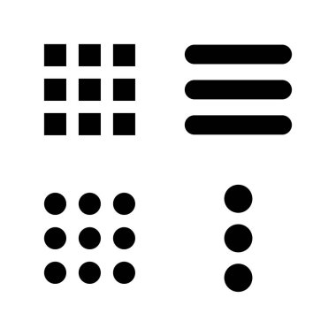 Menü simgesi vektörü. Web menü işareti ve sembol. Hamburger menüsü sembolü