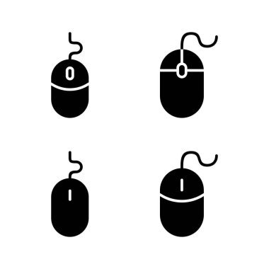 Fare simgesi vektörü. Tıklama işareti ve sembol. işaretleyici simgesi vektörü.