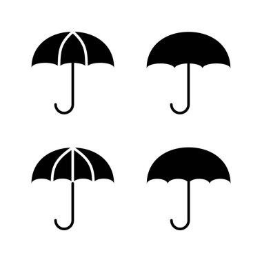 Şemsiye simgesi vektörü. şemsiye işareti ve sembol