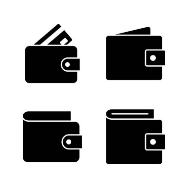 Cüzdan simgesi vektörü. cüzdan işareti ve sembol