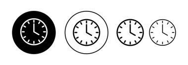 Clock icon vector for web and mobile app. Time sign and symbol. watch icon