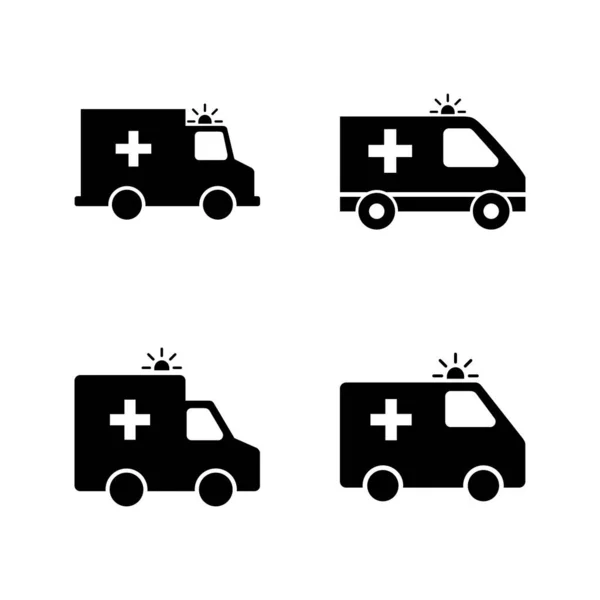 Vektor Ikony Ambulance Značka Symbol Sanitky Sanitka — Stockový vektor