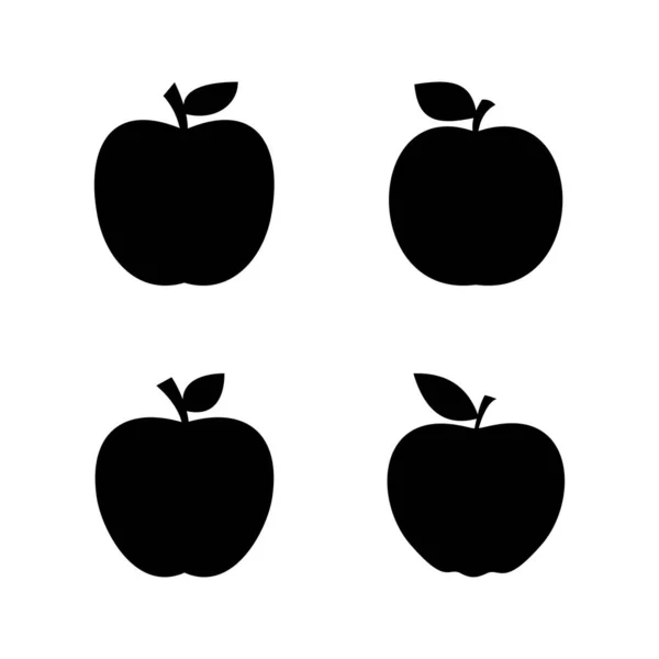 苹果图标向量 用于网页设计的苹果标志和符号 — 图库矢量图片