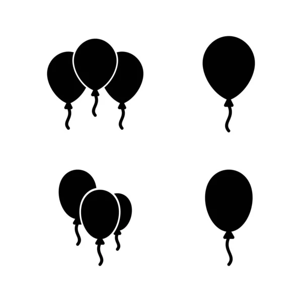 气球图标向量 派对气球标志和符号 — 图库矢量图片