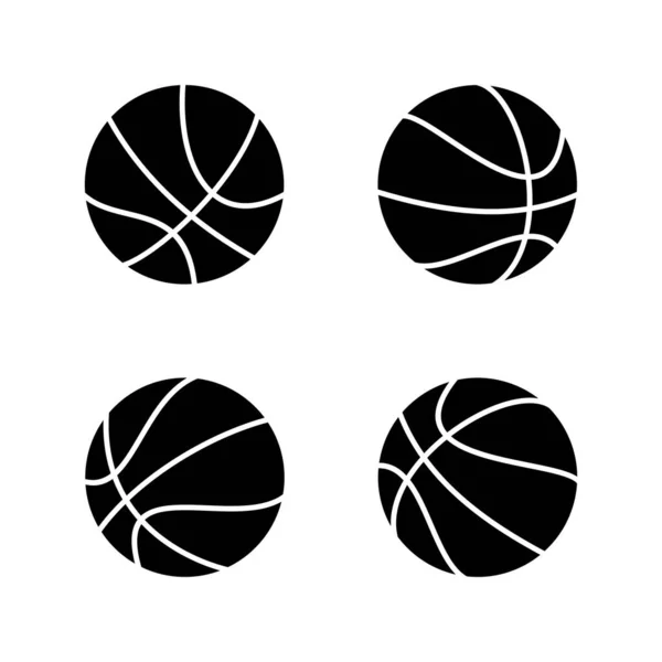 Баскетбольный Вектор Икон Баскетбольный Мяч Знак Символ — стоковый вектор