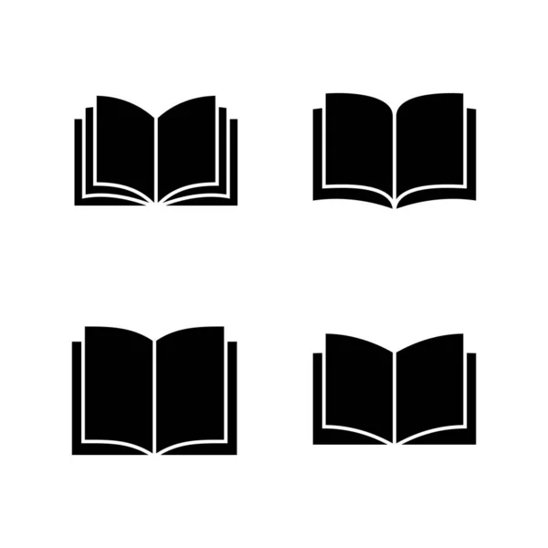 Buch Icon Vektor Zeichen Und Symbol Des Offenen Buches Ebook — Stockvektor