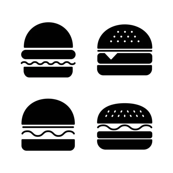 Vektor Ikony Burgeru Znak Symbol Hamburgeru Hamburger — Stockový vektor