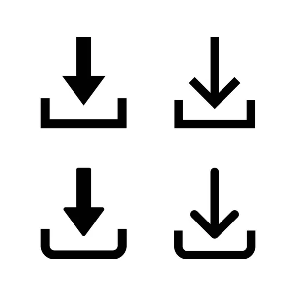 Descargar Vector Icono Descargar Signo Símbolo — Vector de stock