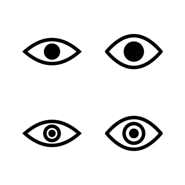 Eye Icon Vector Eye Sign Symbol Look Vision Icon — Stock Vector