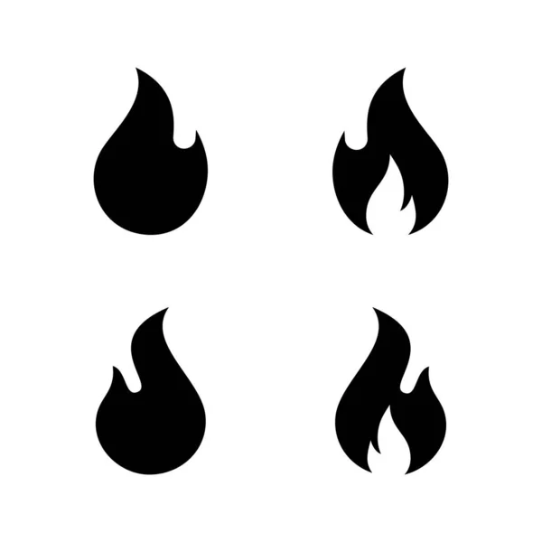 Вектор Значка Огня Знак Огня Символ — стоковый вектор