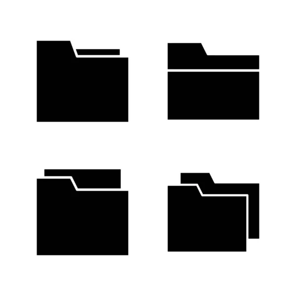 Wektor Ikony Folderu Znak Folderu Symbol — Wektor stockowy