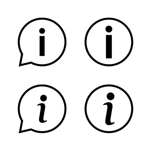 Вектор Значка Інформації Про Нас Знак Символ Значок Фака — стоковий вектор