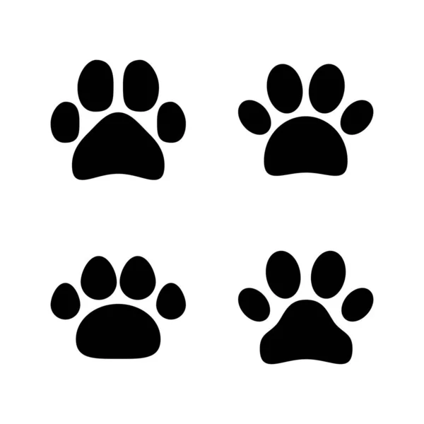 Вектор Значка Лапы Знак Символ Печати Лапы Собака Кошка Лапа — стоковый вектор