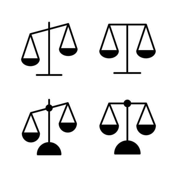 Вектор Масштабування Піктограм Значок Масштабу Закону Знак Справедливості Символ — стоковий вектор