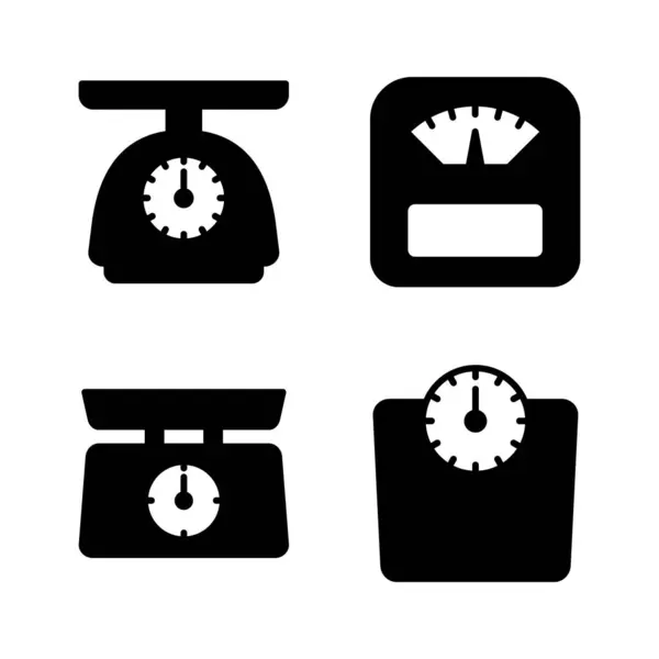 Escalas Vector Icono Peso Escala Signo Símbolo — Archivo Imágenes Vectoriales