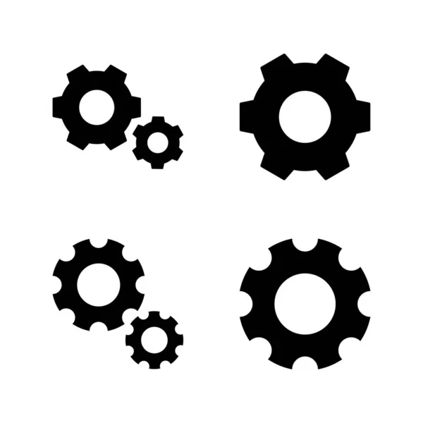 设置图标向量 齿轮标志和符号 齿轮标志 — 图库矢量图片