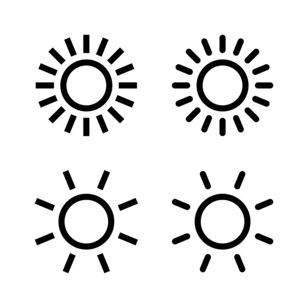 stock vector Sun icon vector. Brightness sign and symbol