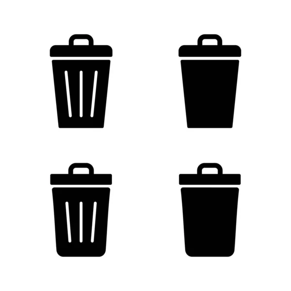 Trash Symbol Vektor Mülleimer Symbol Zeichen Und Symbol Löschen — Stockvektor
