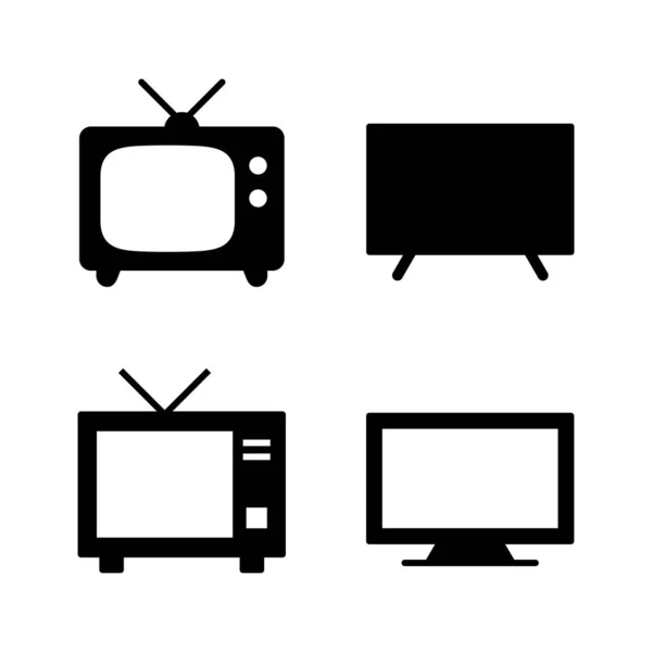Icon Vector Телевизионный Знак Символ — стоковый вектор
