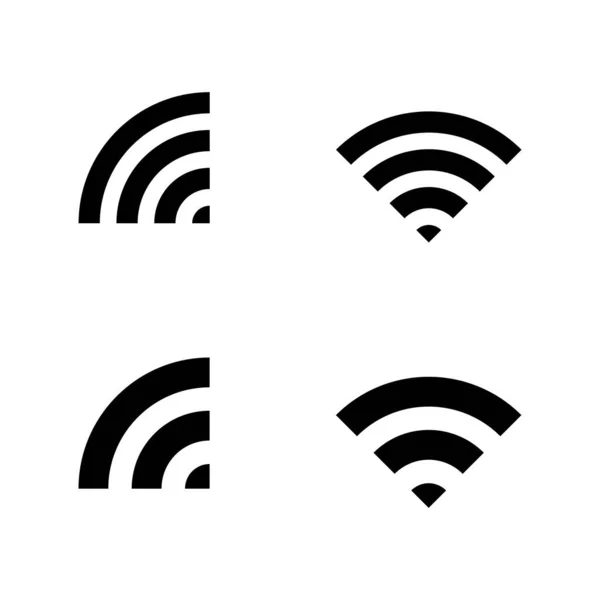 Вектор Иконок Знак Сигнала Символ Значок Беспроводной — стоковый вектор