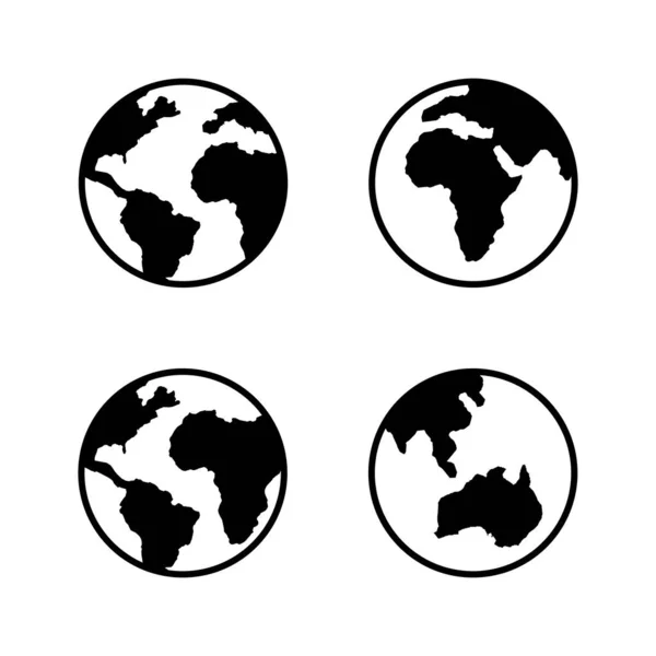 Вектор Карты Мира Знак Символ Worldmap Значок Глобуса — стоковый вектор