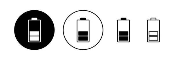Battery Icon Vector Web Mobile App Battery Charging Sign Symbol — Vector de stock